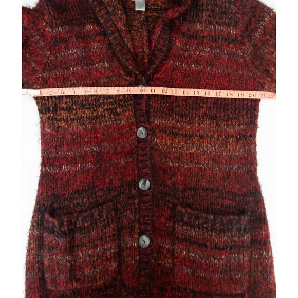 Chico's Wool Blend Longline Sweater Cardigan Size 2 Vintage - Picture 10 of 11